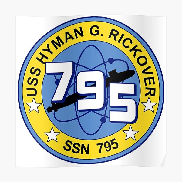"USS Hyman Rickover (SSN795) Crest" Poster for Sale by Spacestuffplus