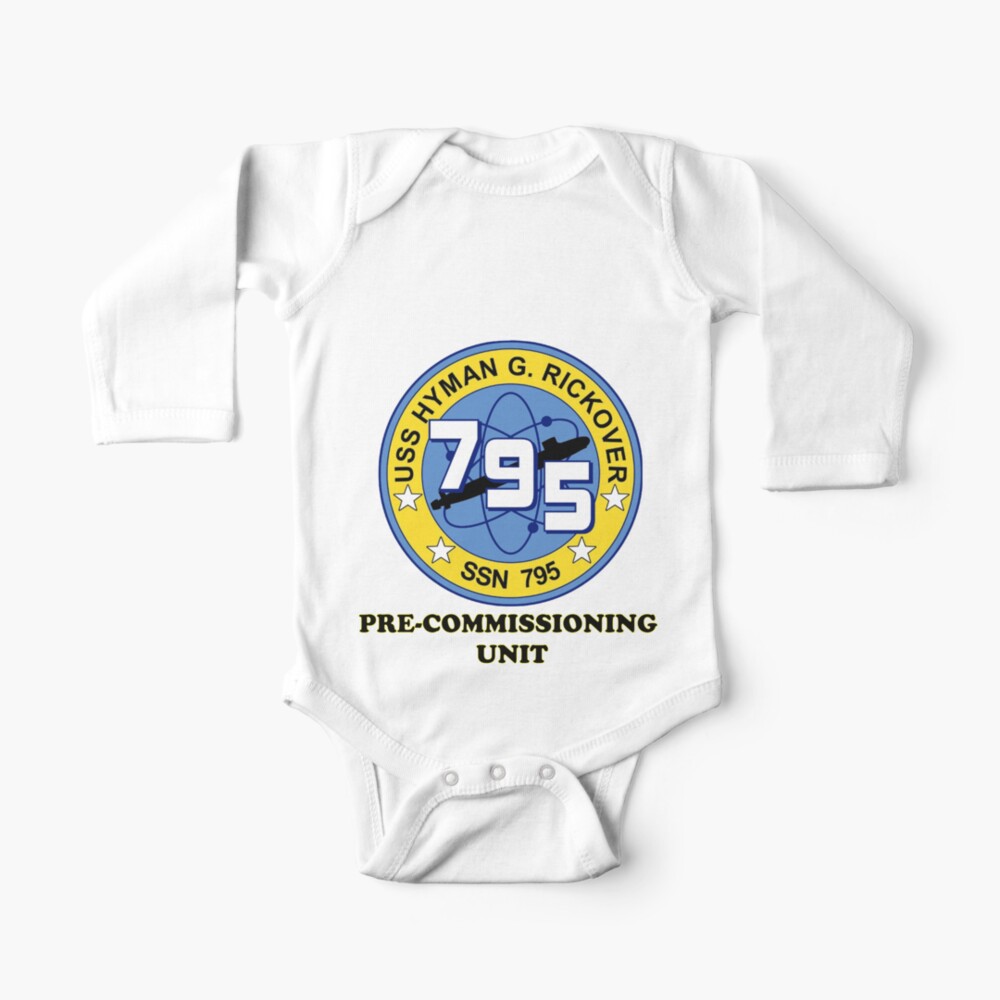 Uss Hyman G Rockover Pcu 795 Crest Baby One Piece By Spacestuffplus Redbubble