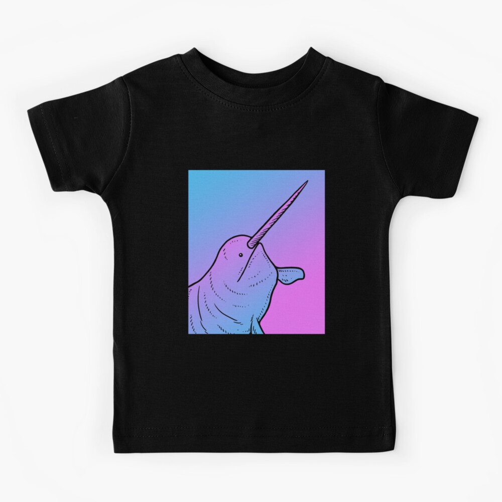 Vaporwave Narwhal Aesthetic Pastel Goth Narwhale Kids T-Shirt for Sale by  dinosareforever