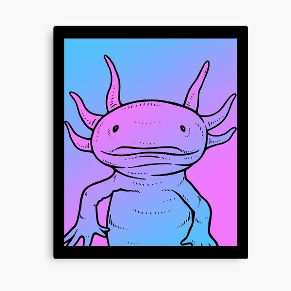 Best Axolotl Dad Ever,Cute Funny Axolotl #2 Canvas Print / Canvas Art by  Abhishek Mandal - Fine Art America