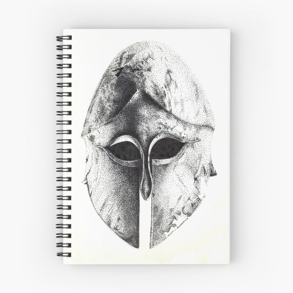 Item preview, Yelmo griego en pluma y tinta designed and sold by Cleave.