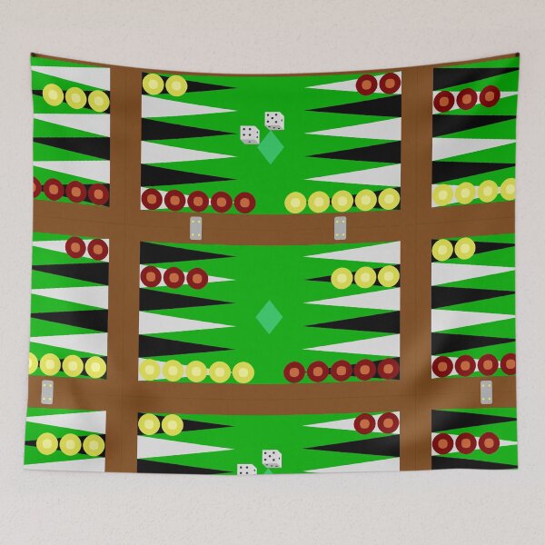 Item preview, Backgammon Board Game Dice Race Mind Sport designed and sold by VikingRunes.