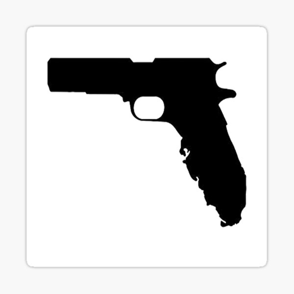 "Florida Pistol " Sticker for Sale by thatstickerguy Redbubble