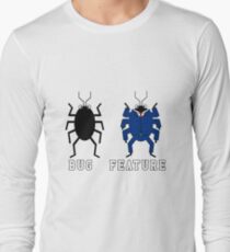 Bug vs Feature funny T-shirt Long Sleeve T-Shirt