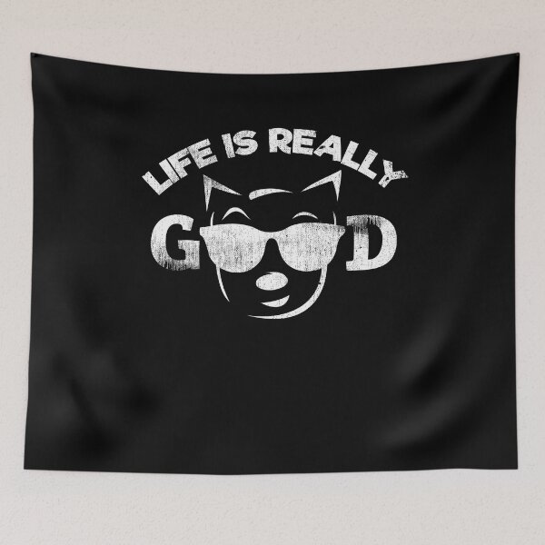 Item preview, Life Is Really Good Dog Puppy Animal Pet Fur Parent designed and sold by Kieran Abbott.