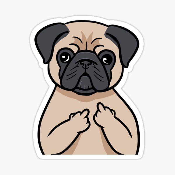 Artikel-Vorschau von Lustiger frecher Mops Hund Tierliebe Geschenk, designt und verkauft von meshhead.