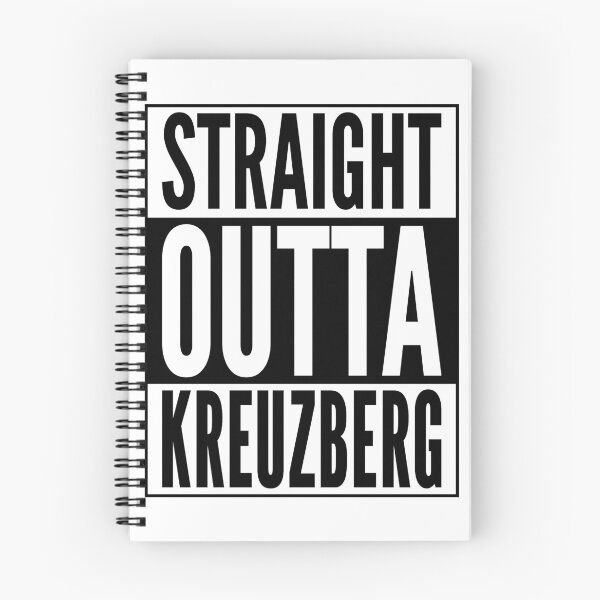 Item preview, Straight Outta Kreuzberg Berlin Punk Neighborhood Black Design designed and sold by ramiro.