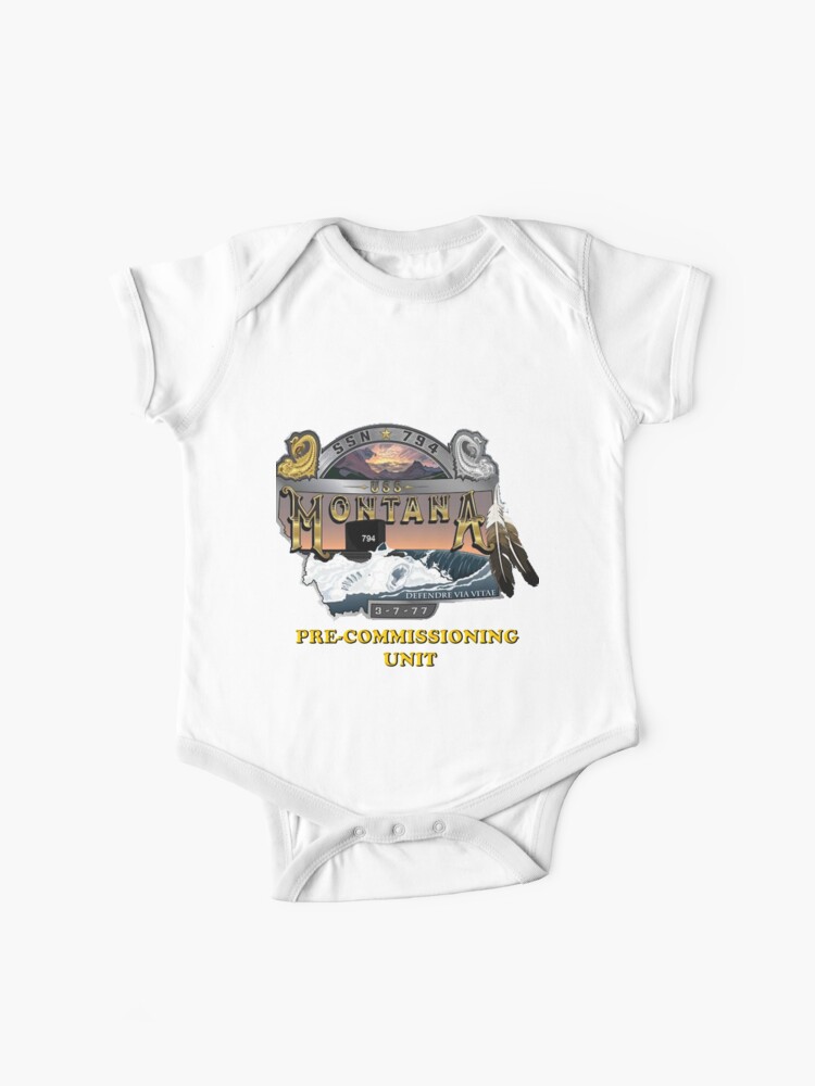Pcu Montana Ssn 794 Crest For Dark Colors Baby One Piece By Spacestuffplus Redbubble