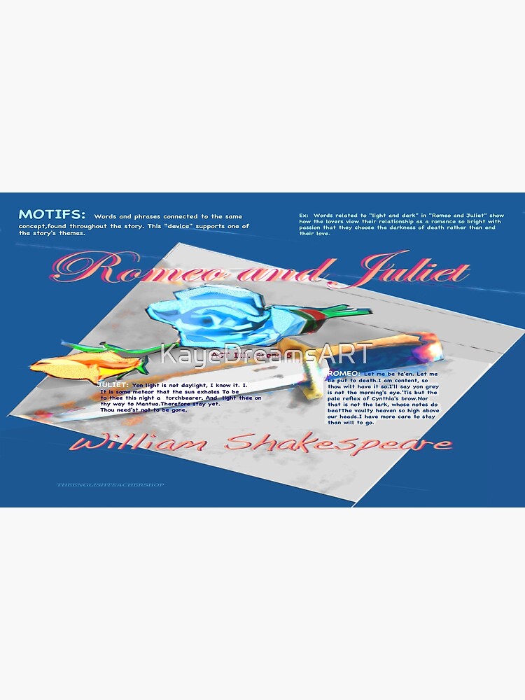 "Romeo and Juliet Motifs" Poster for Sale by KayeDreamsART Redbubble