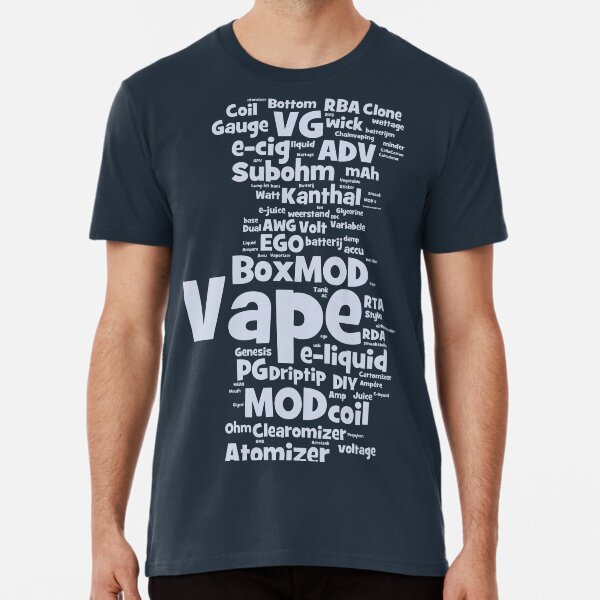 Vape WordCloud Long Premium T-Shirt