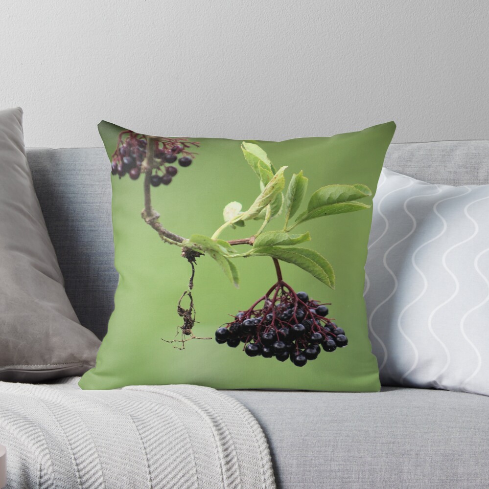 Elderberry Throw Pillow