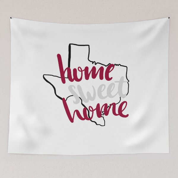 Item preview, Home Sweet Home Texas Maroon and Silver designed and sold by arielmacon.