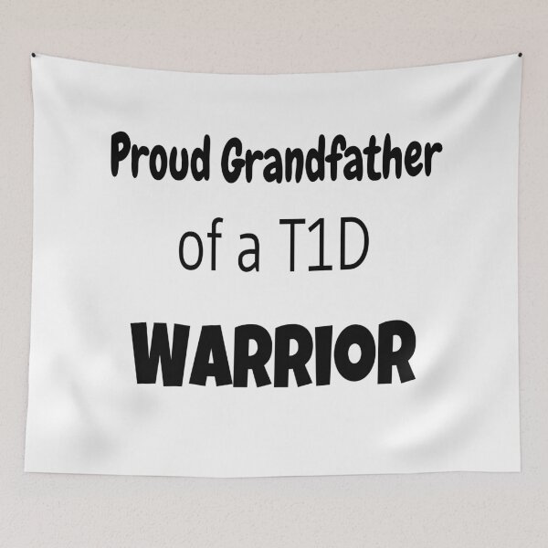 Item preview, Proud Grandfather Of A T1D Warrior  designed and sold by CatGirl101.
