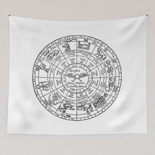 Aperçu de l'œuvre Roue Zodiac Vintage créée et vendue par Phantastique Boutique.