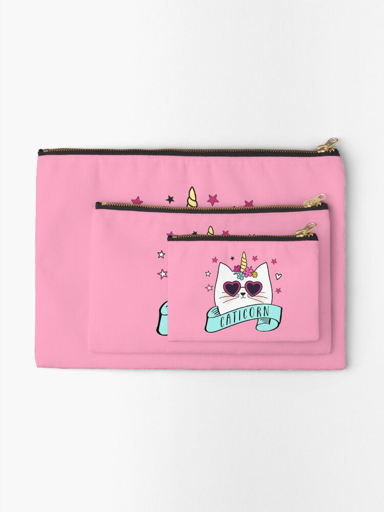 Alternate view of Magical Caticorn Zipper Pouch