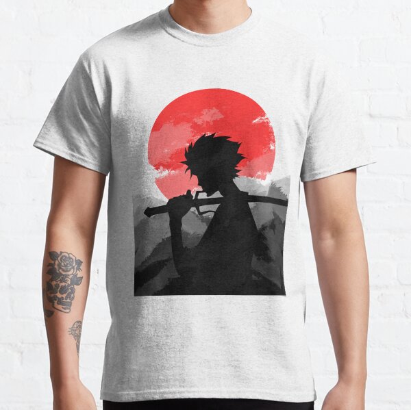 Samurai with sunset Classic T-Shirt