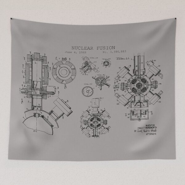 Item preview, Nuclear Fusion Patent Blueprint 1968 designed and sold by MadebyDesign.