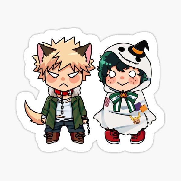 Etiqueta engomada de Halloween BakuDeku Pegatina
