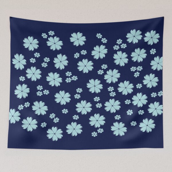 Item preview, Floral Navy Background Design designed and sold by MissDewi.