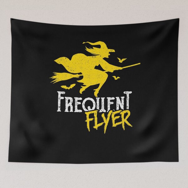 Item preview, Frequent Flyer Witch Halloween Humor Trick Or Treat designed and sold by Kieran Abbott.