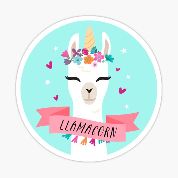 Magical Llamacorn Vinyl Sticker Paper Stickers Stickers, Labels & Tags ...