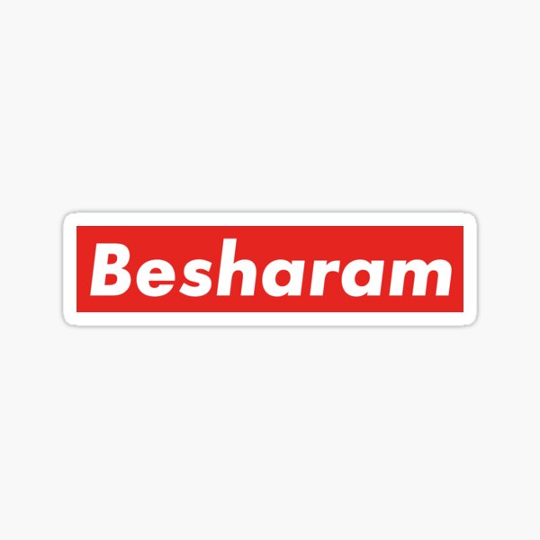 Besharam Sticker