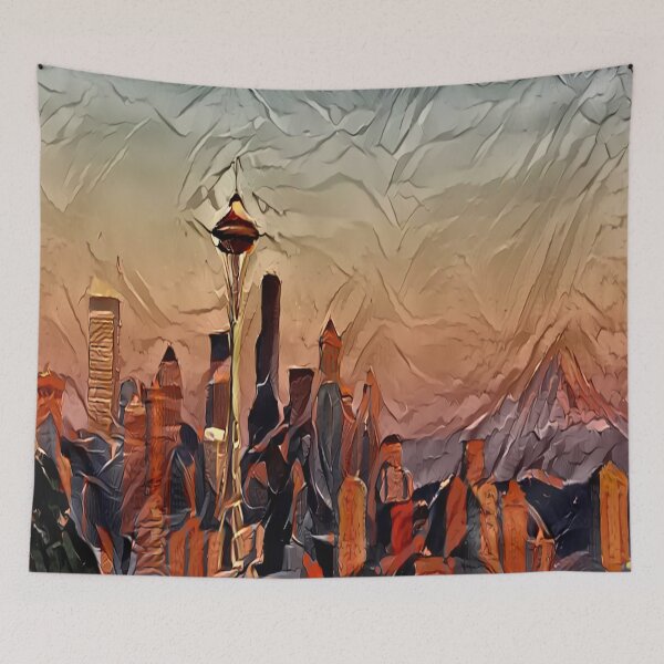 Item preview, Seattle at Dusk - Style: Layered designed and sold by CELLAR-D00R.