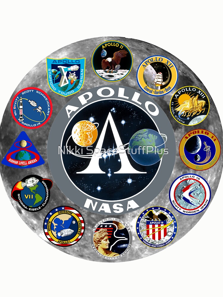 Thumbnail 6 of 6, Pullover Sweatshirt, Apollo Mission Composite Logo designed and sold by Spacestuffplus.