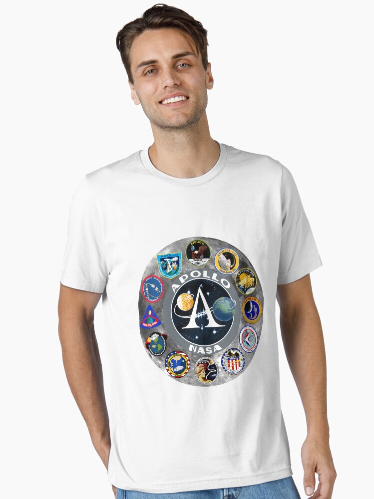 Thumbnail 1 of 7, Essential T-Shirt, Apollo Mission Composite Logo designed and sold by Spacestuffplus.