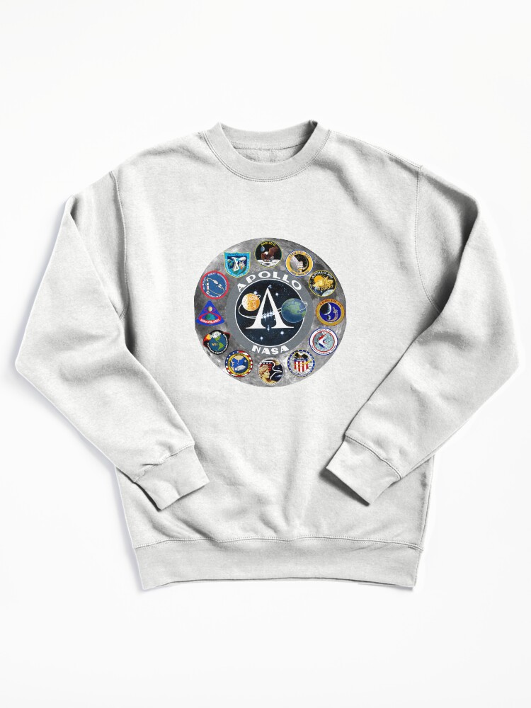 Thumbnail 3 of 6, Pullover Sweatshirt, Apollo Mission Composite Logo designed and sold by Spacestuffplus.