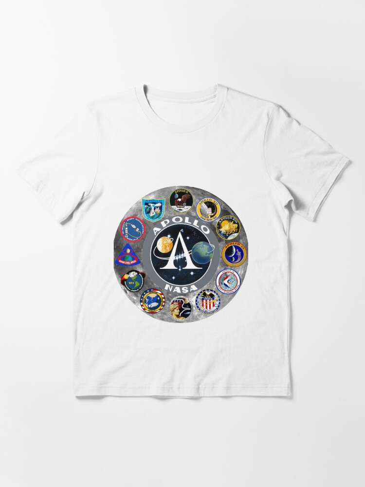 Thumbnail 3 of 7, Essential T-Shirt, Apollo Mission Composite Logo designed and sold by Spacestuffplus.