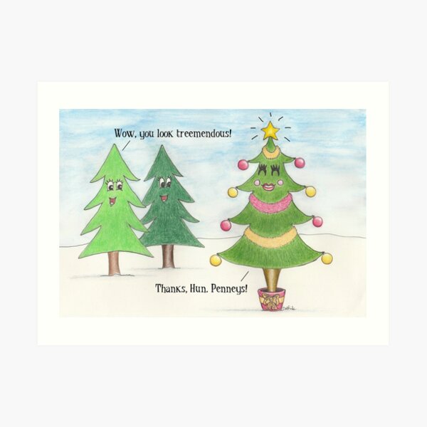 Treemendous Christmas Art Print