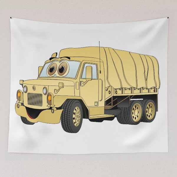 Item preview, Military Troop Truck Cartoon Sand designed and sold by Scott Hayes.