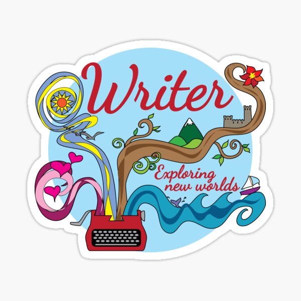 Writer - Exploring new worlds Sticker