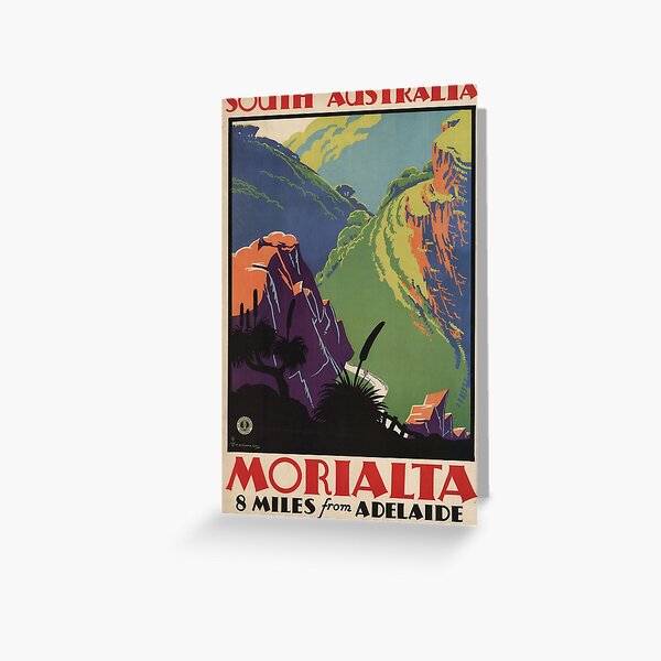 South Australia, Morialta, 8 miles from Adelaide, 1935 Greeting Card