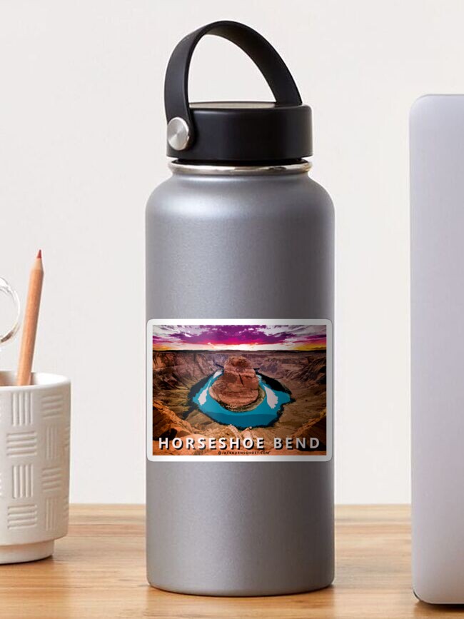 Thumbnail 1 of 3, Sticker, Horseshoe Bend Grand Canyon designed and sold by jackburnsghost.