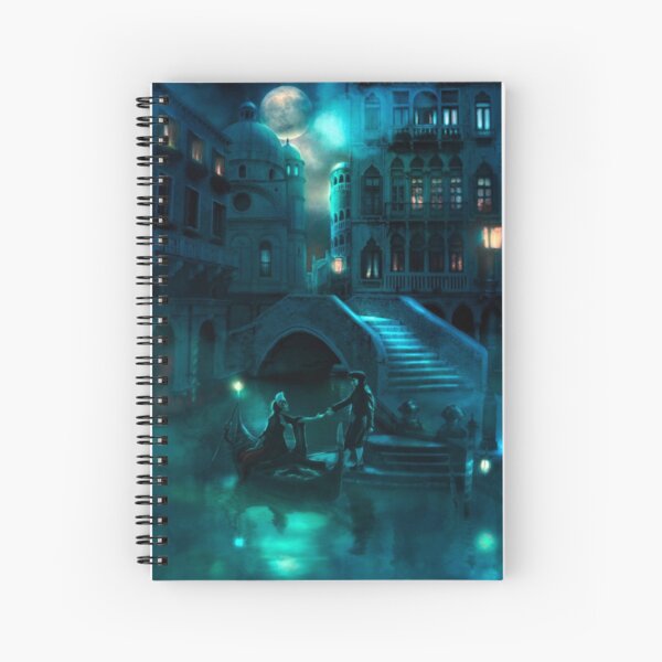 Venice Moon Spiral Notebook
