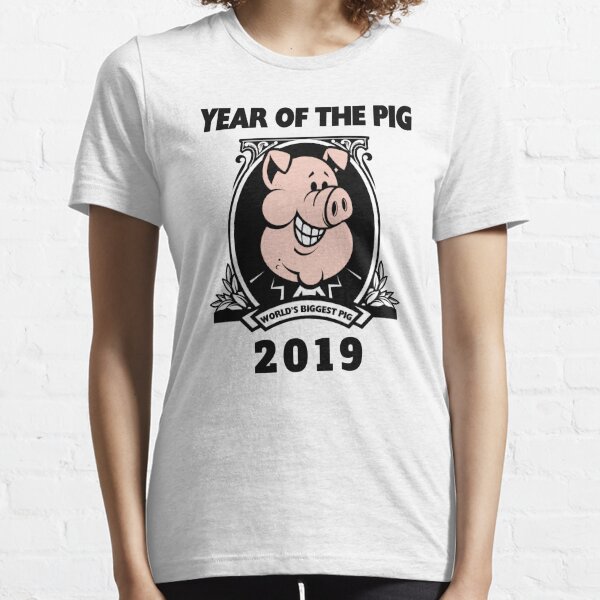 Year of The Pig World's Biggest Pig 2019 Essential T-Shirt