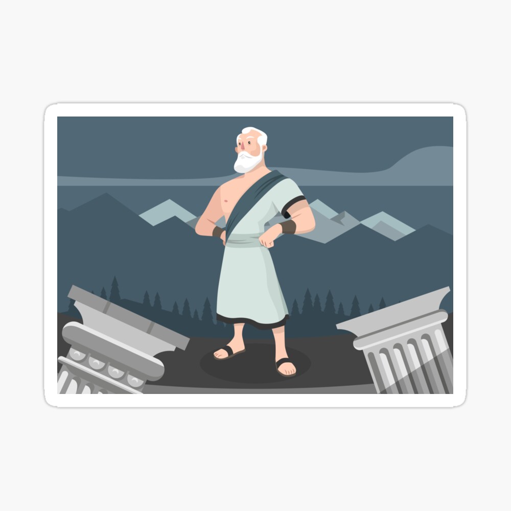 Socrates Cartoon Poster By Tato69 Redbubble