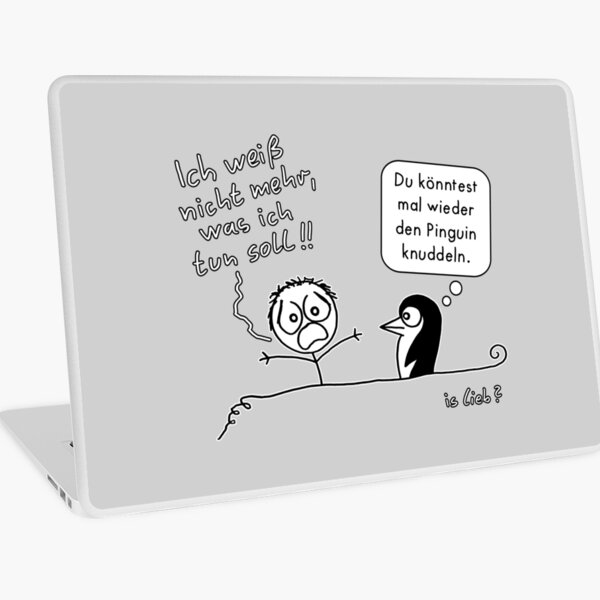 Was tun islieb Comics Laptop Folie