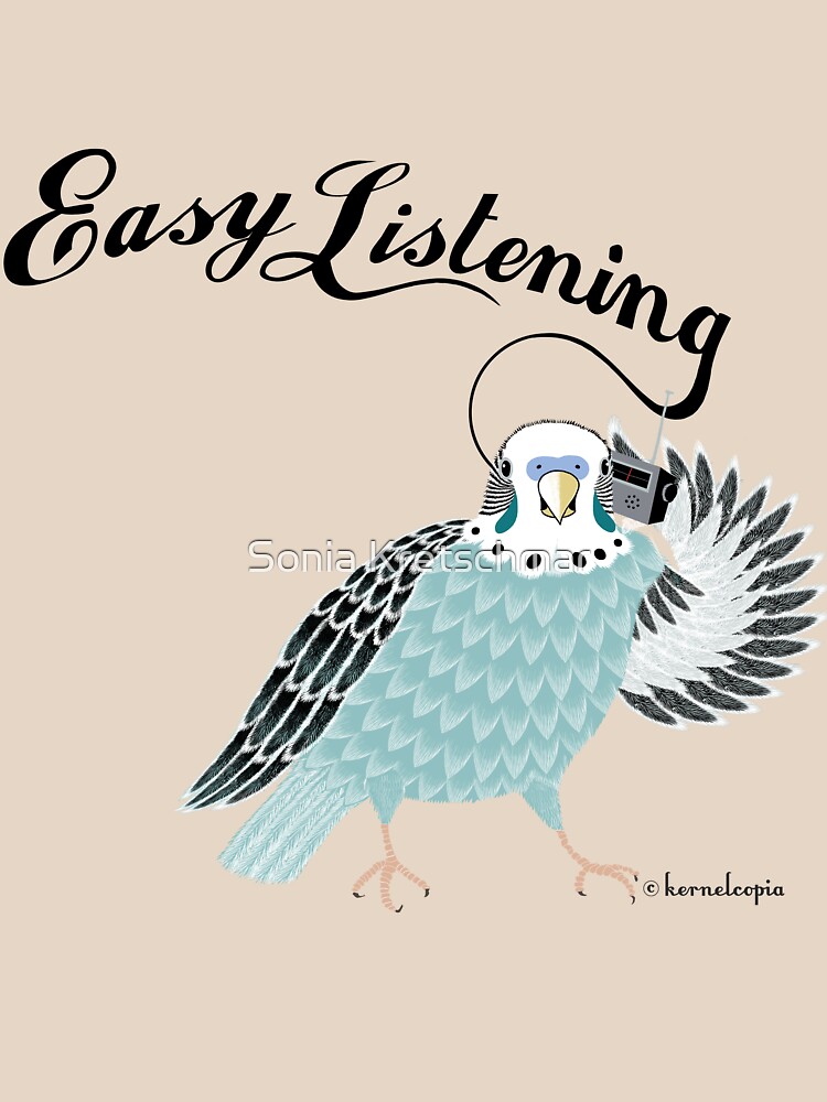 Thumbnail 3 of 3, Fitted T-Shirt, Easy Listening designed and sold by kernelcopia.