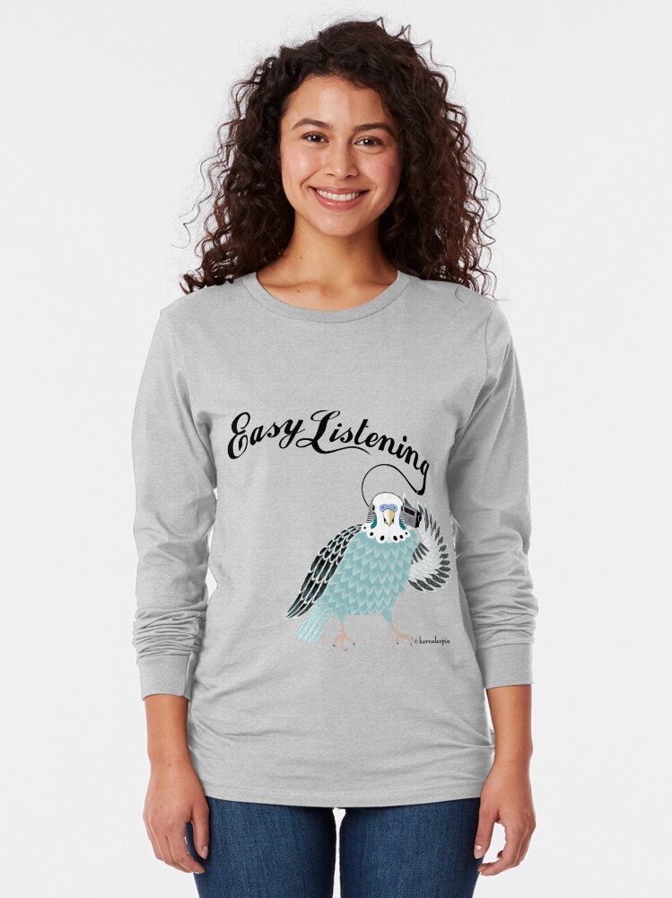 Thumbnail 2 of 5, Long Sleeve T-Shirt, Easy Listening designed and sold by kernelcopia.