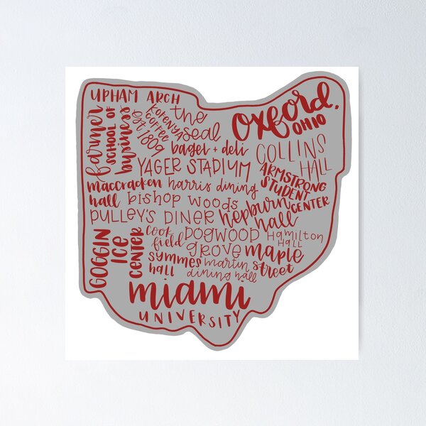 Item preview, Miami University Ohio Art Print designed and sold by mollymariani.