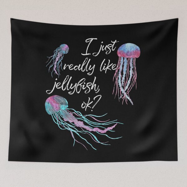 Item preview, I Just Really Like Jellyfish OK? Marine Biology Design designed and sold by nvdesign.
