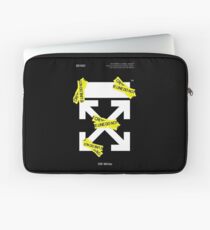 Off White Line Cross Laptop Sleeve