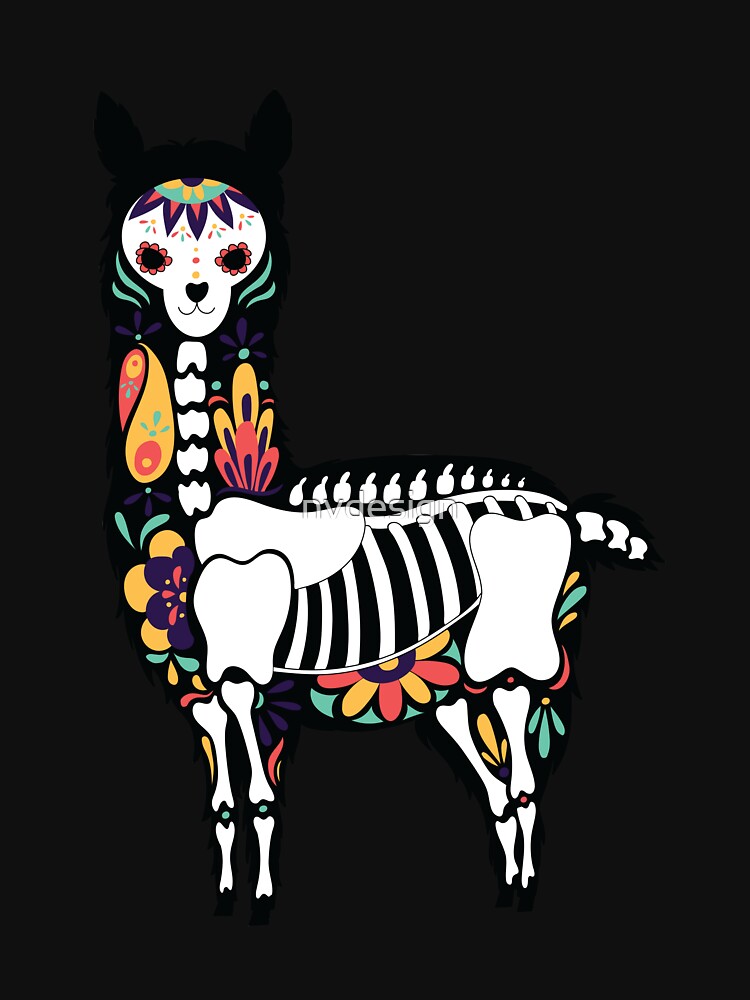 Day fashion of the Dead Sugar Skull Llamas