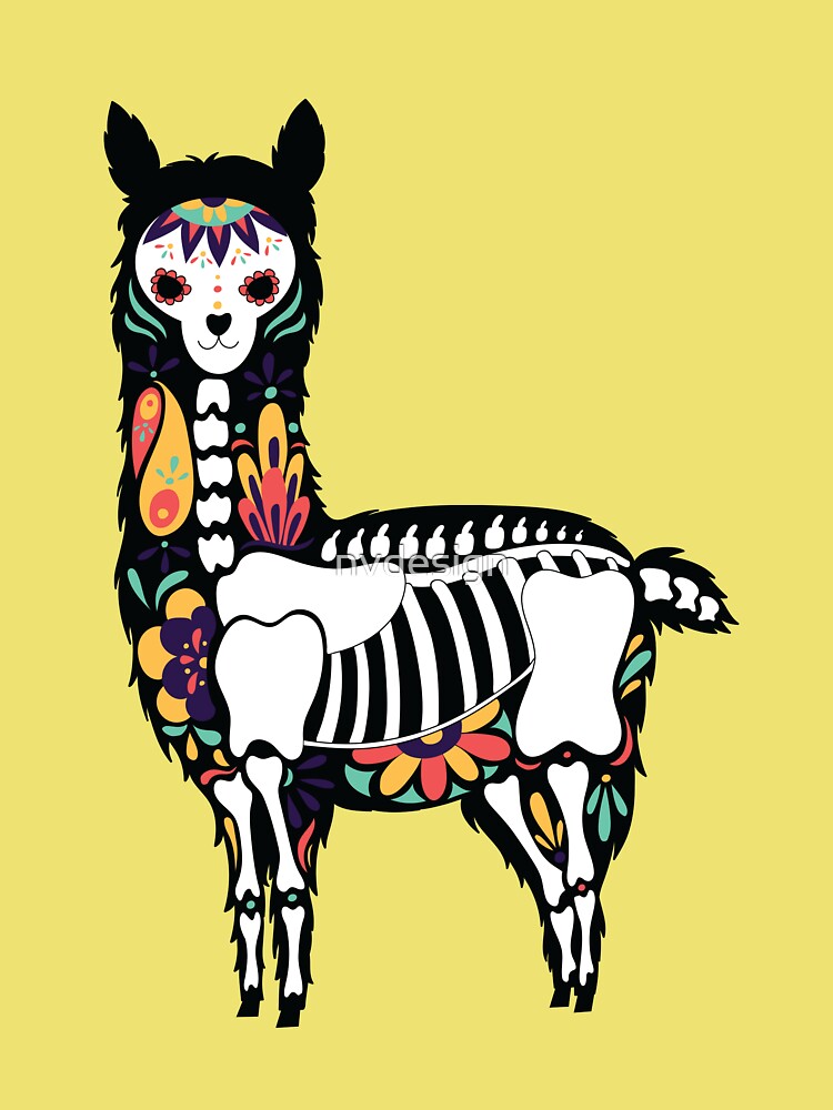 Day of the store Dead Sugar Skull Llamas