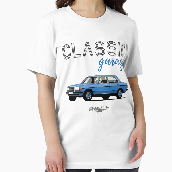 Item preview, Classic Garage W123 (blue) designed and sold by Motorpr1nts.