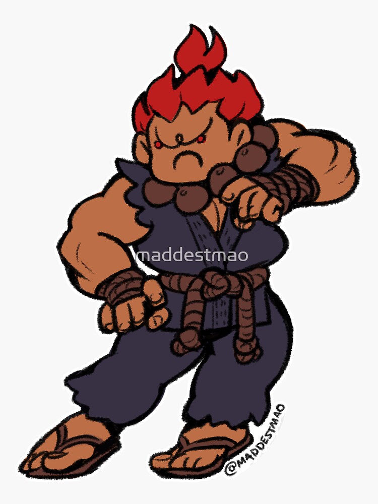 Akuma / Gouki - 3rd Strike Sticker for Sale by PitadorBoy