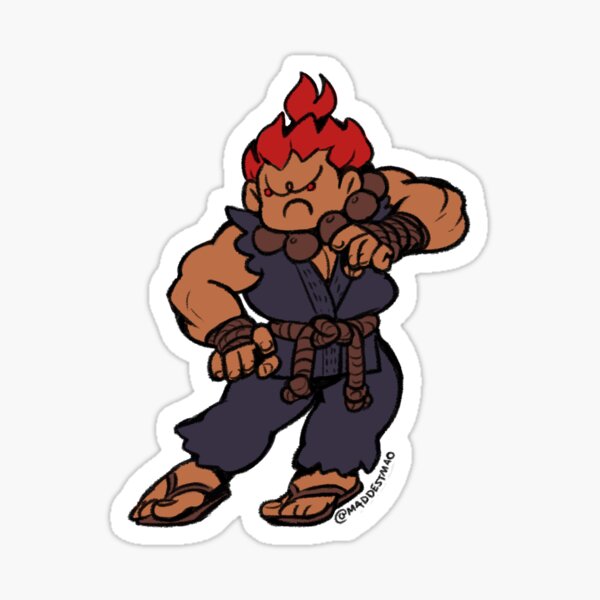 Akuma Taunt For Destruction | Sticker